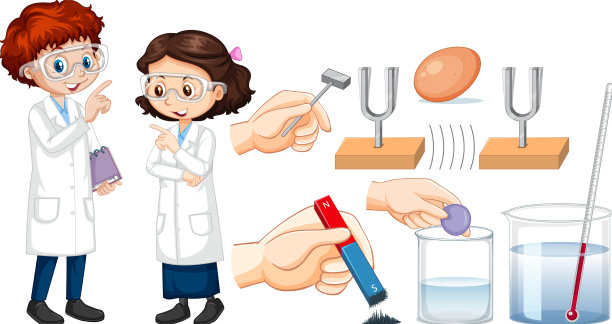 科学实验所需的一套设备图片下载