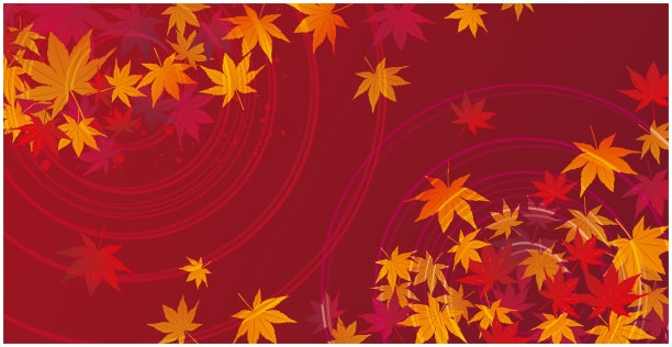 亚洲东方奇幻的历史文化秋叶背景图片下载