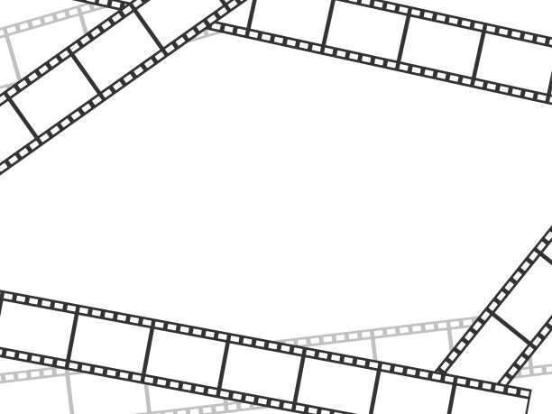 简单的视频摄影胶片线框插图图片下载