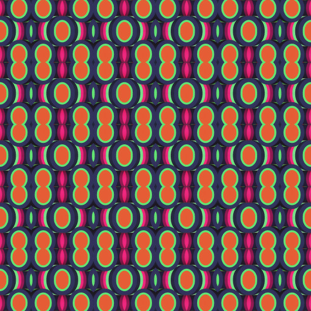 新潮多色万花筒图案。抽象的几何背景。三维渲染数字插图图片下载