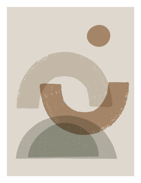 中世纪现代艺术版画画廊墙图片下载