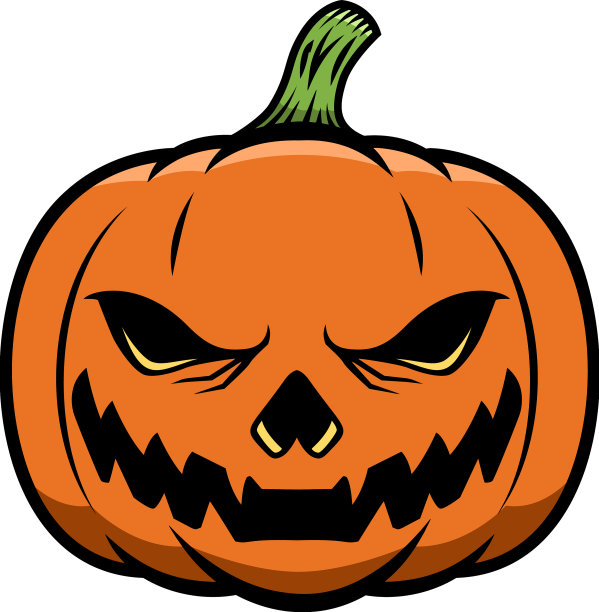 万圣节南瓜设计元素的海报卡片图片下载