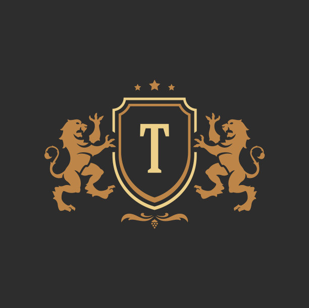 豪华字母标志模板对象图片下载