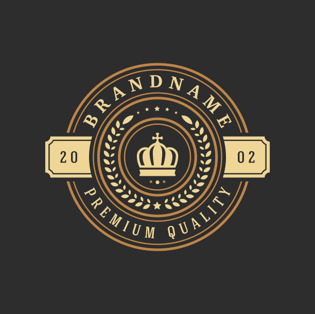 豪华标志模板对象的标志类型或图片下载