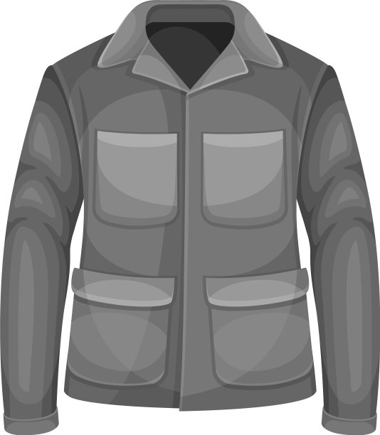 黑色夹克有袖子和胸前口袋一样图片下载