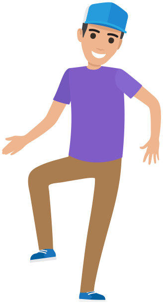 快乐而开朗的男人与跳起来的男人图片下载