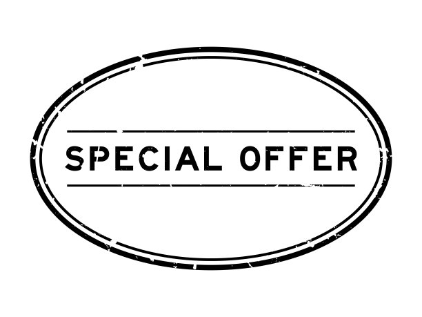 Grunge黑色特别提供字椭圆形橡胶印章在白色背景图片下载