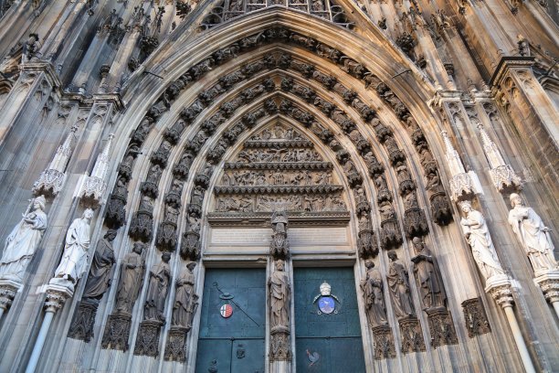 德国科隆大教堂大门图片下载