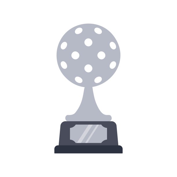 皮克尔球球银质奖杯奖杯奖矢量插图在白色背景图片下载