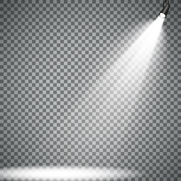向量的聚光灯。现场。光的效果。发光灯效果图片下载