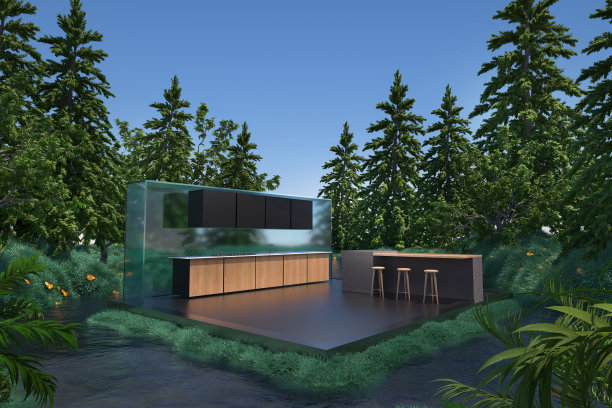 森林里的厨房图片下载