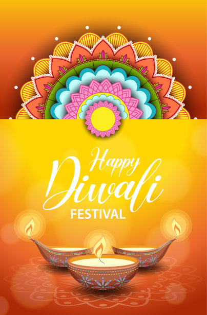 印度排灯节快乐图片下载