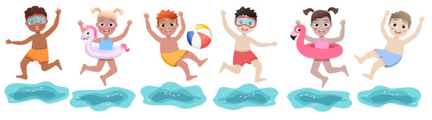 孩子在游泳池图片下载