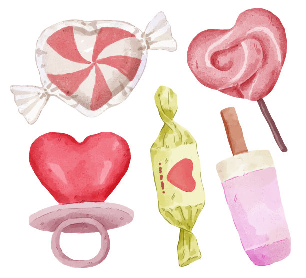 水彩元素为平面设计师制作艺术品图片下载