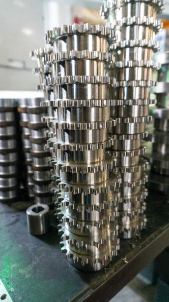 金属齿轮车床加工零件库存照片图片下载