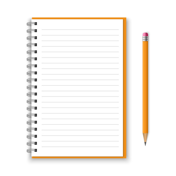 笔记本和铅笔图片下载