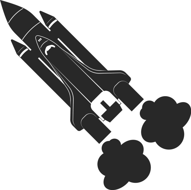 航天飞机正在飞行中图片下载