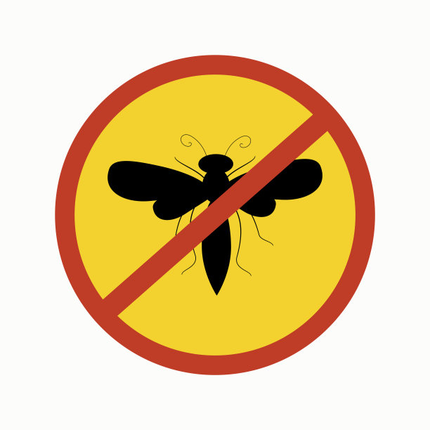 蚊子卡通昆虫。消灭苍蝇、蚊子等昆虫。图片下载