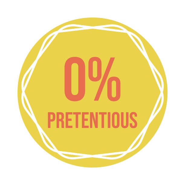 百分之零做作的公司标签设计图片下载