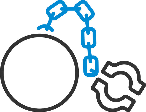 带球图标的脚镣图片下载