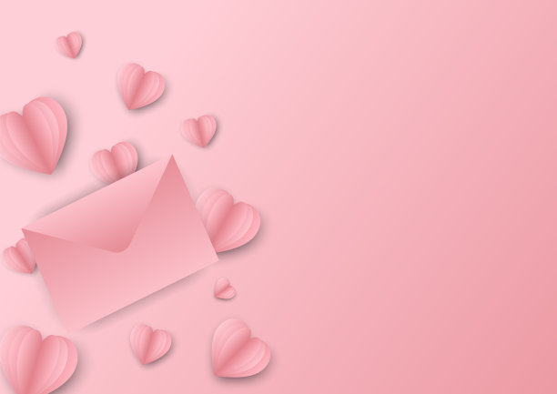 向量符号的爱快乐的女人，母亲的，情人节，生日贺卡设计在粉红色的背景。图片下载