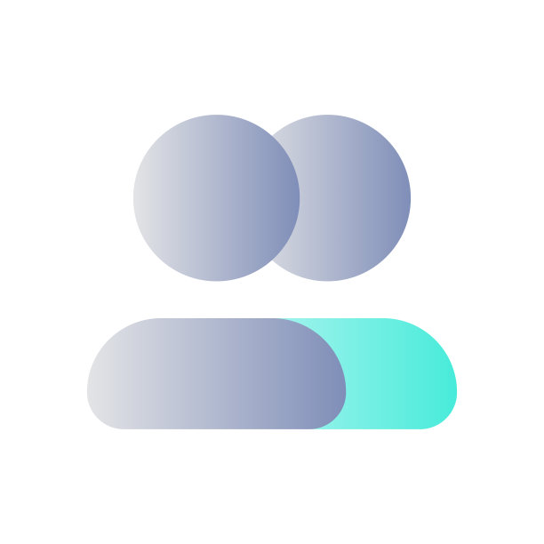 群组联系人平面渐变颜色ui图标图片下载