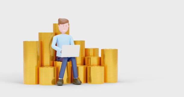 3d人工作努力和成功。图片下载