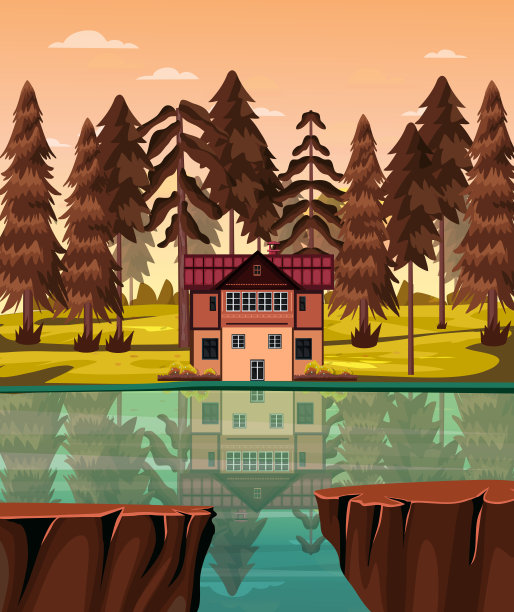 游戏背景卡通矢量图片下载