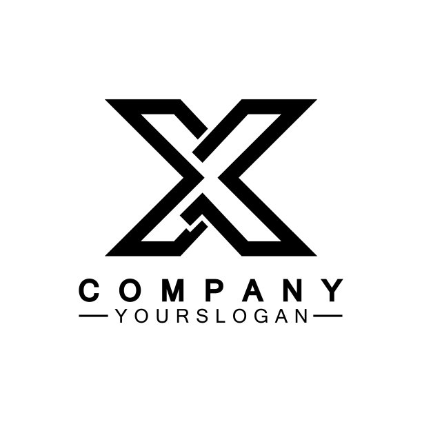 X字母logo模板图标图片下载