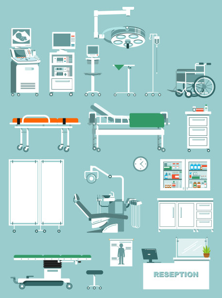 一套平装医疗设备图片下载