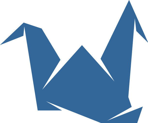 鸟折纸标志设计图标符号模板图片下载