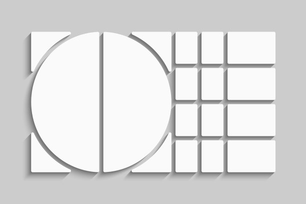 模板拼贴的14帧图像照片图片下载