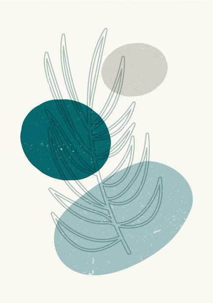 植物海报纹理模板海报图片下载