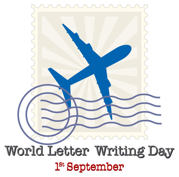 世界书信书写日旗帜设计图片下载