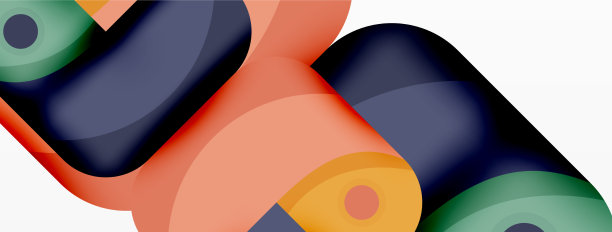 创意几何壁纸圆形箭头形状图片下载