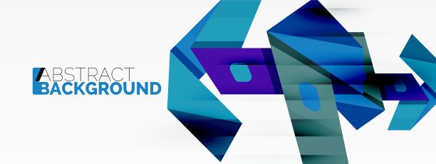 创意几何墙纸抽象丝带图片下载