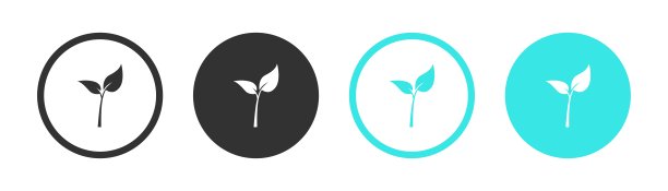 编辑图标。创建修改叶号按钮。叶图标。向量。图片下载