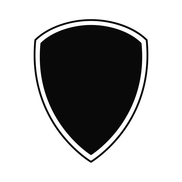 屏蔽矢量黑色图片下载