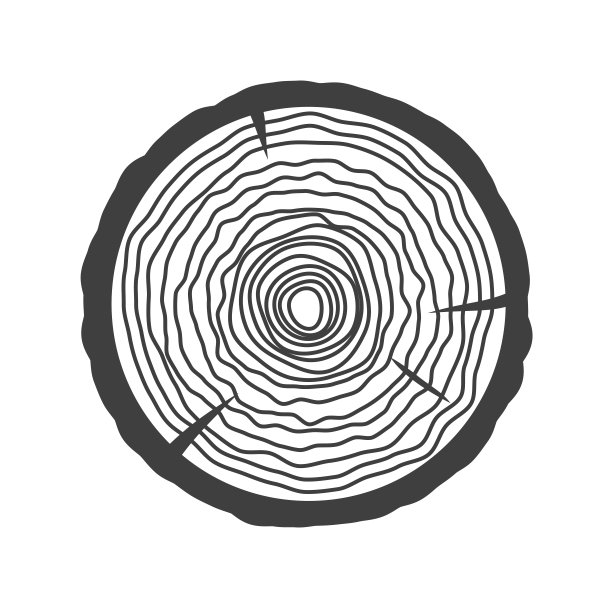 木锯切矢量黑色图片下载