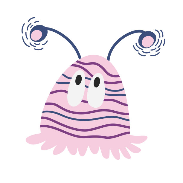 怪物可爱的太空怪物的孩子和玩具图片下载