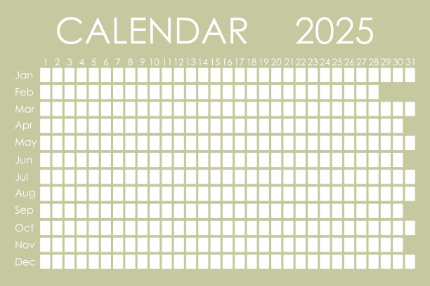 2025年日历计划。Ð¡orporate设计周。孤立的彩色背景。月亮日历。贴纸的地方图片下载