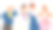 哭泣的新婚夫妇与他们的父母哭泣和抽泣从幸福向量插图图片下载
