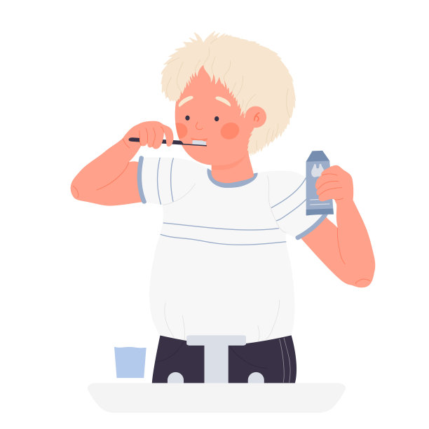 男孩在刷牙图片下载