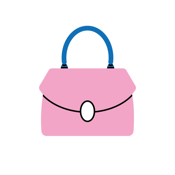 粉红色的时尚手袋图片下载