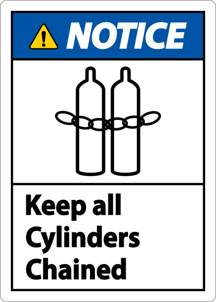 注意保持所有钢瓶链接符号在白色背景上图片下载