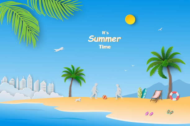 夏季假期的背景图片下载