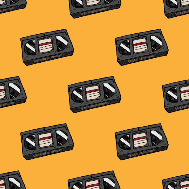 无缝模式的VHS图片下载