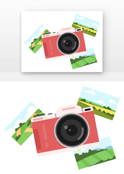 摄影日照相机相片组合图片下载