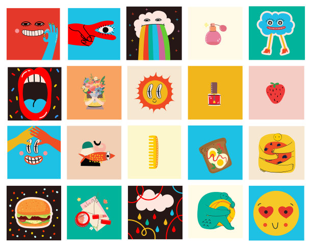 一大套不同颜色的图片下载