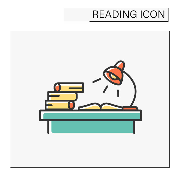 图书馆彩色图标图片下载